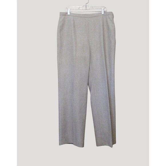 Le Suit Collections Womens 2 Piece Suit Size 16 Light Brown Jacket Pants - Picture 10 of 16